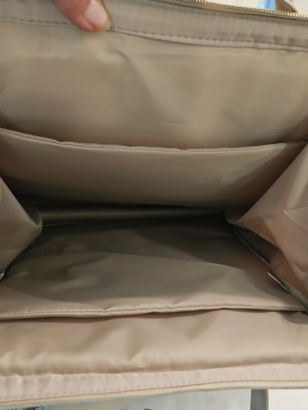 Paris Hilton Travel Laptop Bag NIB Tan Nylon Fits 14